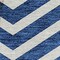 Homeroots 8' Blue And Ivory Round Chevron Washable Indoor Outdoor Area Rug 596257 - alternate 6