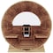 Saunaspa 4-6 Person Outdoor White Cedar Barrel Wet Sauna with 6kW TOULE Rock Heater, Front Porch SS-OTBL003 - alternate 4