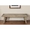 Homeroots 60" Natural Distressed Solid Wood Dining Bench 524061 - alternate 8