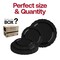 Smarty Had A Party Black Vintage Rim Round Plastic Dinnerware Value Set (120 Dinner Plates + 120 Salad Plates), 240PK 860BVP-CASE - alternate 6