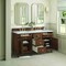 James Martin Vanities Lorelai 60in Double Vanity, Mid-Century Walnut w/ 3 CM Ethereal Noctis Silestone Top 424-V60D-WLT-FENC - alternate 5