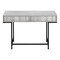 Homeroots 47" Gray and Black Wood and Metal H-Shape Computer Desk With Two Drawers 489882 - alternate 7