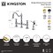 Kingston Brass Bridge Kitchen Faucet with Brass Sprayer, Brushed Nickel KS3278BPLBS - alternate 5