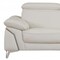 Homeroots 71" White Italian Leather Sofa With Silver Legs 329687 - alternate 6