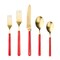 Mepra Fantasia Ice Gold Flatware Set - 5 Pieces - Red 10S722005OI - alternate 1