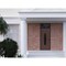 Vdomdoors Front Exterior Prehung Steel Door Ronex1277 Brown Transom Window Sidelite Entry Metal Modern RONEX1277EXD-BRW-W36xH80+16-LH-I - alternate 4