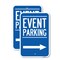 Signmission Thanks for Coming Turn Right for Exit Event Parking wit, 18'' X 24'', Heavy Gauge Aluminum, 2PK A-1824-2PACK-22823 - alternate 1