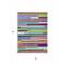 Homeroots 5' X 8' Lavender Orange And Lime Green Striped Washable Indoor Outdoor Area Rug 613291 - alternate 7
