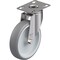 Zoro Select Swivel Plate Caster, Therm Rubber, 5 in, 264 lb LKPXA-TPA 126G - alternate 1