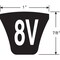 Gates Narrow V-Belt, Super HC, 8V1800, 8V, CR, 180 in, 1 in Top Width 8V1800 - alternate 4