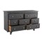Homeroots 60" Gray Wash Solid Wood Seven Drawer Triple Dresser 489215 - alternate 2