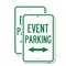 Signmission Event Parking Bidirectional Arrow, 18'' X 24'' 2 Signs, Heavy Gauge Aluminum, 2PK A-1824-2PACK-24084 - alternate 1