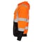 Dome75 Hi-Vis Pullover Hoodie, ANSI/ISEA 107-2020 Class 3, Polyester, Hi-Vis Orange/Black Bottom, SM DHP1632 - alternate 3