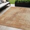 Homeroots 5' X 8' Terra Cotta And Copper Abstract Washable Indoor Outdoor Area Rug 587309 - alternate 1