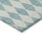 Homeroots 3' X 5' Teal Blue And Ivory Geometric Washable Indoor Outdoor Area Rug 577127 - alternate 7