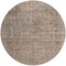 Homeroots 8' Brown And Beige Round Abstract Washable Indoor Outdoor Area Rug 615994 - alternate 6