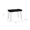 Homeroots 40" Black Wood and Metal Hairpin Computer Desk 489858 - alternate 3