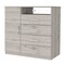 Homeroots 36" Light Gray Four Drawer Combo Dresser With Open Shelf 544045 - alternate 5