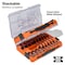 Klein Tools Knurled Hex Bit Socket Set, SAE and Metric, 33-Piece 65233HEX - alternate 13