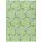 Homeroots 9' X 12' Lime Green And Blue Geometric Washable Indoor Outdoor Area Rug 613510 - alternate 5