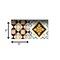 Homeroots 8" x 8" Snowflake and Diamond Peel and Stick Removable Tiles 400493 - alternate 4
