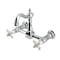 Kingston Brass Two-Handle Wall Mount Bridge Kitchen Faucet, Polished Chrome KS2441PX - alternate 1