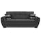 Homeroots 93" Dark Gray Chenille Sleeper Sofa And Toss Pillows With Brown Legs 607079 - alternate 5