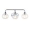 Jonathan Y Sandrine 26.25" 3-Light Iron/Seeded Glass Cottage Rustic LED Vanity Light, Chrome JYL7528B - alternate 1