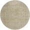 Homeroots 8' Tan And Beige Round Abstract Washable Indoor Outdoor Area Rug 616036 - alternate 8