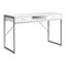 Homeroots 48" White and Silver Computer Desk With Two Drawers 333486 - alternate 1