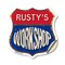 Signmission Rusty's Workshop, 12 Inch X 12 Inch, Vinyl Decal SHI-D-12-489-RUSTY - alternate 1