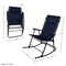Lavish Home Folding Outdoor Rocking Chair Zero Gravity Chair Adjustable Pillow Ergonomic Foldable Lounger 80-OUTD-RC-1 - alternate 7