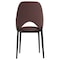 Leisuremod Amalfi Collection Fabric Modern Dining Chair in Plum Purple AC48PR - alternate 8