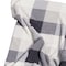 Homeroots 50" X 60" Gray And Ivory Faux Sherpa Plaid Throw Blanket 483449 - alternate 3
