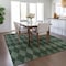 Homeroots 8' X 10' Olive Green And Charcoal Geometric Washable Indoor Outdoor Area Rug 577076 - alternate 8
