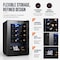 Yeego 16.96 inch 20 Bottle Freestanding/ Countertop Wine Cooler Refrigerator YG-WSJC62-25US-ZO - alternate 6