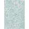 Homeroots 9' X 12' Turquoise And Ivory Paisley Washable Indoor Outdoor Area Rug 588670 - alternate 8