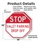 Signmission Stop Valet Parking Drop Off, 18 inch X 18 inch, Plastic Sign, 2PK OC-P-2PACK-18-282 - alternate 6
