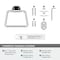 Amerock St. Vincent Chrome Contemporary 5-9/16 in 141 mm Length Towel Ring BH3604226 - alternate 4