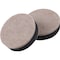 Shepherd Hardware Slider Pad, Felt Cloth, Beige, 2-1/2 in Dia, 1/2 in Thick, Round 9408 - alternate 1