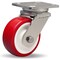 Hamilton Stainless Steel Workhorse Swivel Caster, 5" x 2" Poly-Tech S-WHS-5NFZ - alternate 1