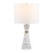 Jonathan Y Artezza 24" Art Deco Contemporary Hourglass Terrazzo/Iron LED Table Lamp, White/Gray JYL8030A - alternate 1