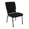 Flash Furniture 18.5"W Black Fabric Church Chair w/ Book Rack, 4PK 4-FD-CH02185-SV-JP02-BAS-GG - alternate 1