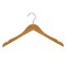 Nahanco 17in Low Gloss natural Wooden Shirt Hanger, 100PK 20017 - alternate 1