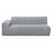 Deko Living 3 Piece Gray Compressed Foam Sectional Sofa Lounger and Table Set CIF50018 - alternate 5