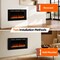 Edendirect 36.02-in W Black Wall mount LED Flat wall Electric Fireplace with Remote Control Included ZR-EF36 - alternate 7