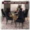 Leisuremod Novara Collection Modern Wooden Dining Chair in Black Velvet, 4PK NC20BLF4 - alternate 8