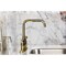 Kingston Brass Bridge Kitchen Faucet with Brass Sprayer, Polished Brass KS8282DKLBS - alternate 3