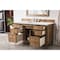 James Martin Vanities Brittany 60'' S Vanity, Saddle Brown w/ Ethereal Noctis Silestone Top w/FreePower Wireless Charger 650-V60S-SBR-FENC - alternate 6