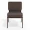 Flash Furniture Hercules Church Chair, Brown Back, 21-1/4 in W 25" L 33" H, Fabric Seat FD-CH0221-4-GV-BNDOT-GG - alternate 6